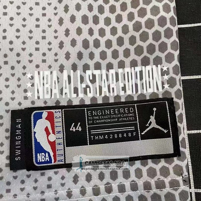 Camiseta All Star 2022 Los Angeles Lakers LeBron James NO 6 Gris